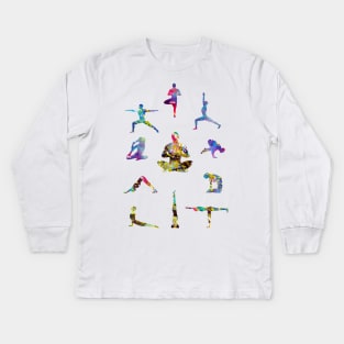 Yoga for men Kids Long Sleeve T-Shirt